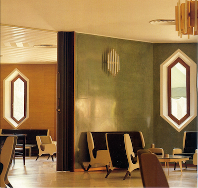 Earrings inspired by the rhythmic façade of Gio Ponti’s Albergo di Roma