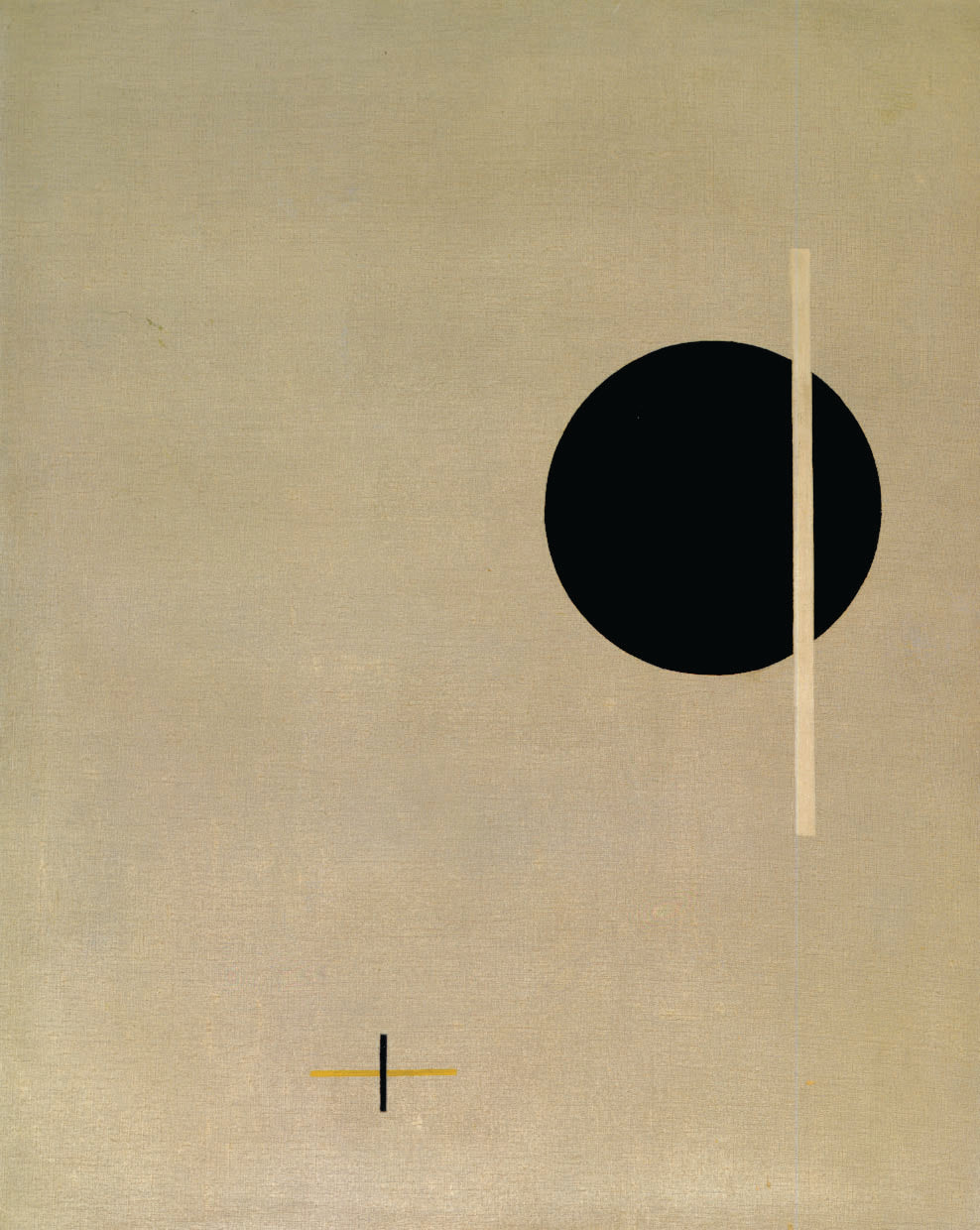 Earrings inspired by László Moholy-Nagy, QXXI​, 1923. Oil on canvas