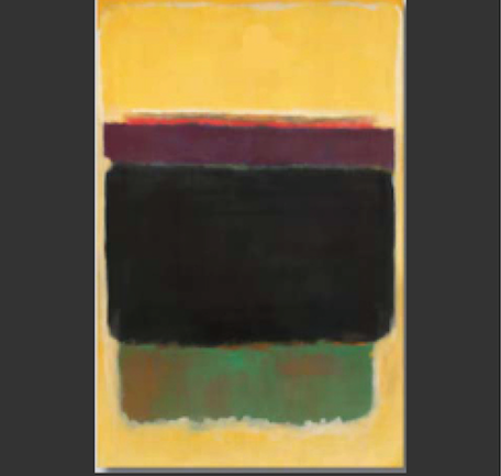 Earrings inspired by Mark Rothko’s chromatic fields