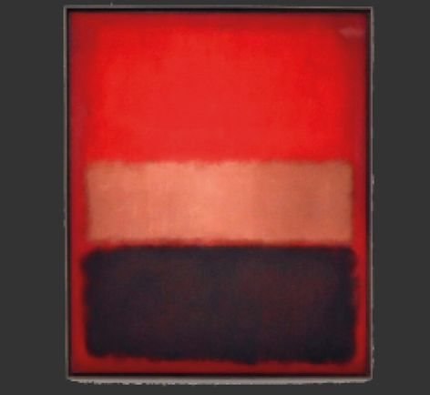 Earrings nspired by Mark Rothko’s chromatic fields