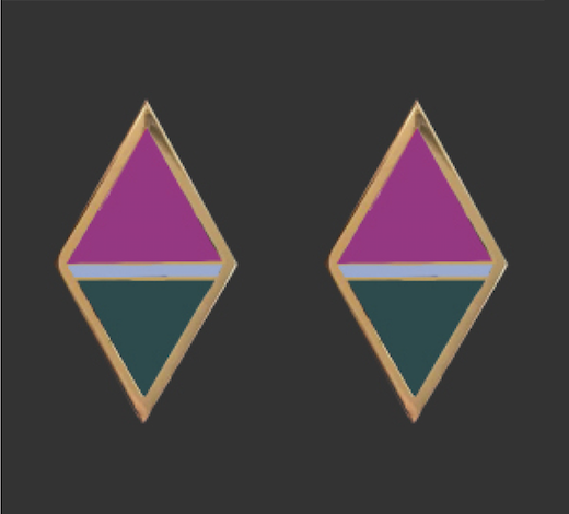 Rothko Lavanda Earrings